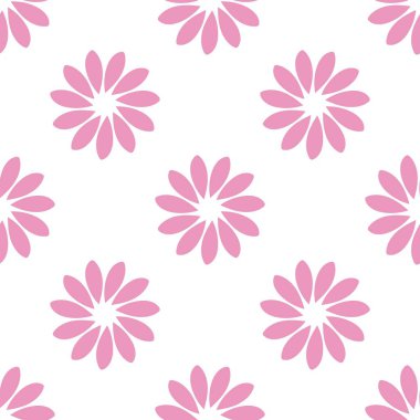 Çiçeksiz vektör desenli illüstrasyon çiçek arkaplanı