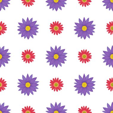 Çiçeksiz vektör desenli illüstrasyon çiçek arkaplanı