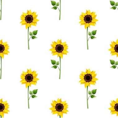 Çiçeksiz vektör desenli illüstrasyon çiçek arkaplanı