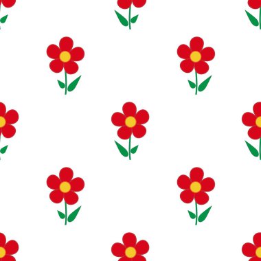 Beyaz Arkaplanda Kusursuz Çiçeksiz Çiçek Düzeni Suluboya Çizimi