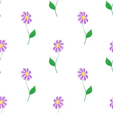 Beyaz Arkaplanda Kusursuz Çiçeksiz Çiçek Düzeni Suluboya Çizimi