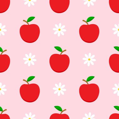 Çizgi film kırmızı elmasız desen