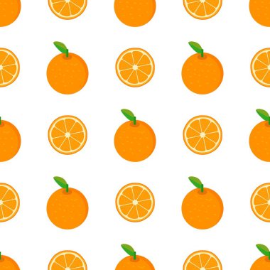 Portakal meyveli kusursuz desen.