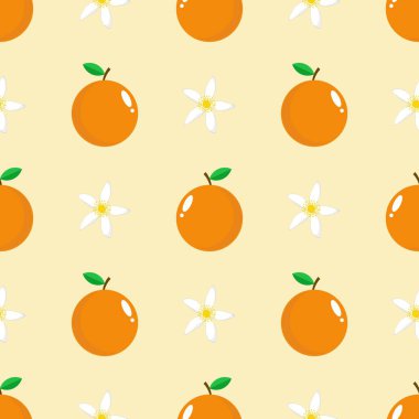 Portakal meyveli kusursuz desen.