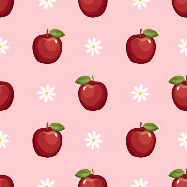 Çizgi film kırmızı elmasız desen