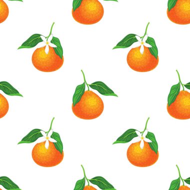 Portakal meyveli kusursuz desen.