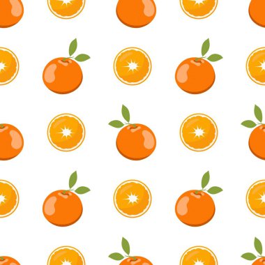 Portakal meyveli kusursuz desen.