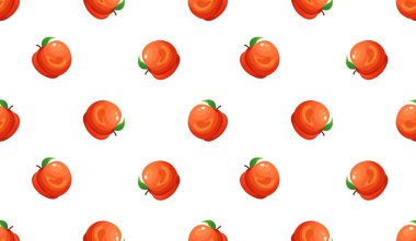 Afişler, kartlar, el ilanları, sosyal medya duvar kağıtları vs. için şeftali desenli kusursuz desen.