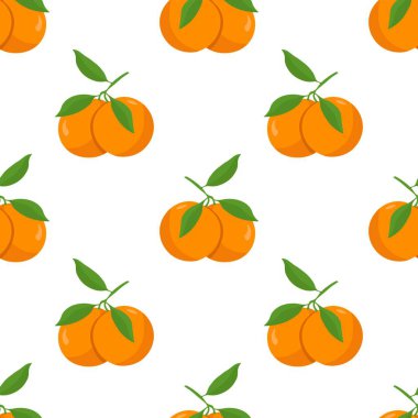 Portakal meyveli kusursuz desen.