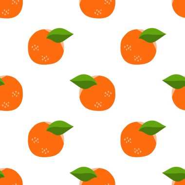 Portakal meyveli kusursuz desen.