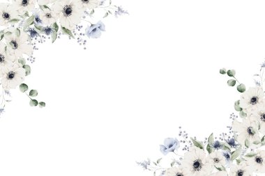 Güzel suluboya yeşil yapraklar arka plan