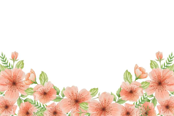 Tasarım için suluboya çiçekler arka plan vektörü.