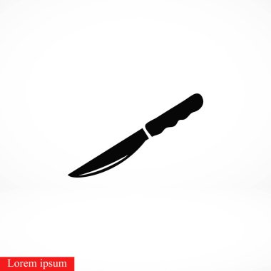 Bıçak simge vektör, düz tasarım en iyi vektör simgesi