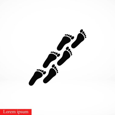 ayak simge vektör, düz tasarım en iyi vektör simgesi