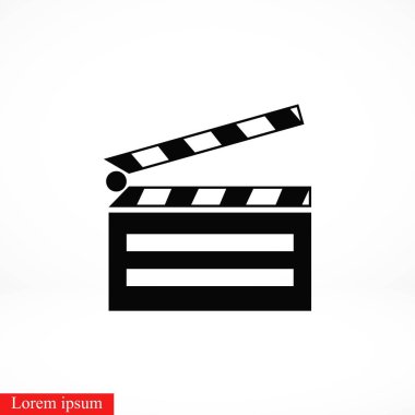 simgeler Sinematografi sinema simgesi, düz tasarım en iyi vektör simgesi ayarla