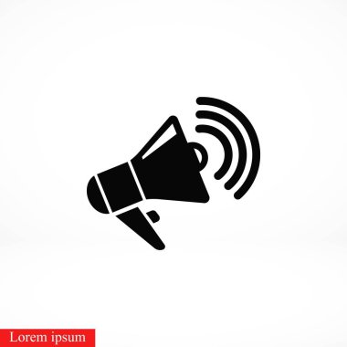 hoparlör simgesi vektör, düz tasarım en iyi vektör simgesi
