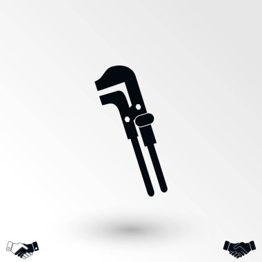 Anahtar tek renkli simgesini, düz tasarım en iyi vektör simgesi