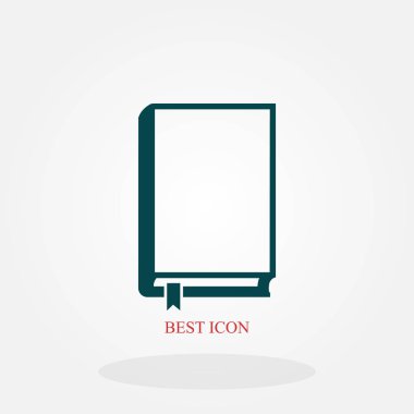 Kitap simgeler vektör, düz tasarım en iyi vektör simgesi