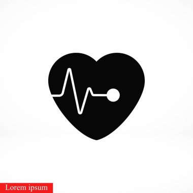 Kalpler vektör simgesi, düz tasarım en iyi vektör simgesi