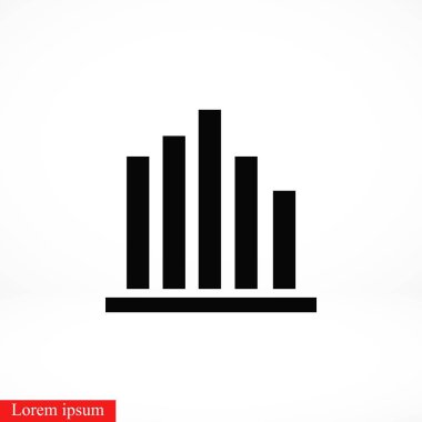 grafik vektör simgesi, düz tasarım en iyi vektör simgesi