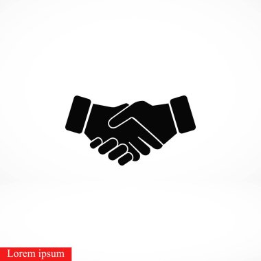 El sıkışma simgesi, düz tasarım en iyi vektör simgesi