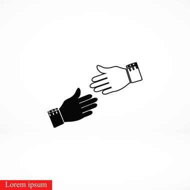 hnds simge vektör, düz tasarım en iyi vektör simgesi