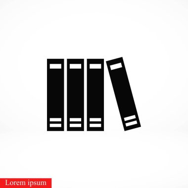 Kitap simge vektör, düz tasarım en iyi vektör simgesi
