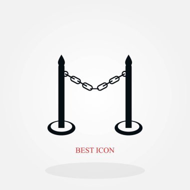 barikat simge vektör, düz tasarım en iyi vektör simgesi