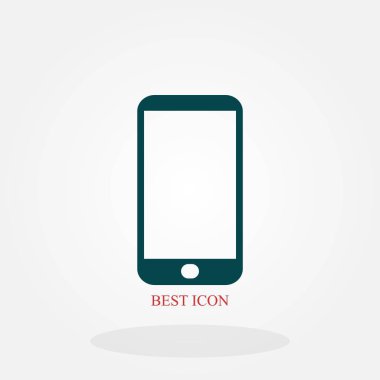 akıllı telefon simgesi, düz tasarım en iyi vektör simgesi