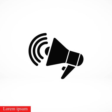 hoparlör simgesi vektör, düz tasarım en iyi vektör simgesi