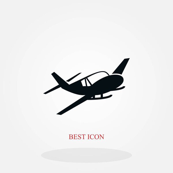 Airplane icon, flat design best vector icon