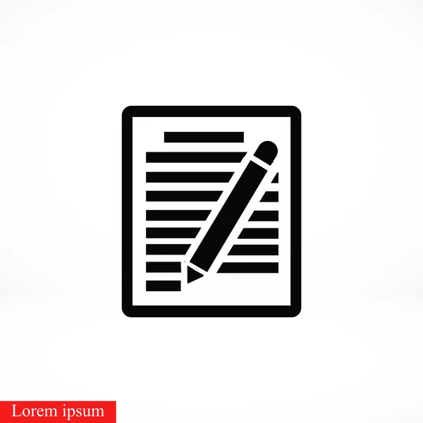 Papír Vektor Ikonra Lapos Design Legjobb Vector Icon — Stock Vector