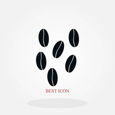 kahve vektör simgesi, düz tasarım en iyi vektör simgesi