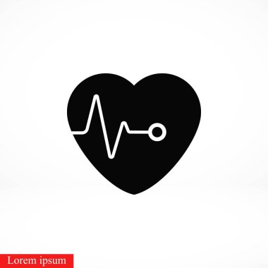 Kalpler vektör simgesi, düz tasarım en iyi vektör simgesi