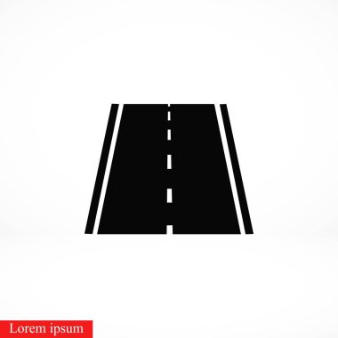 yol simgesi, vektör, düz tasarım en iyi vektör simgesi