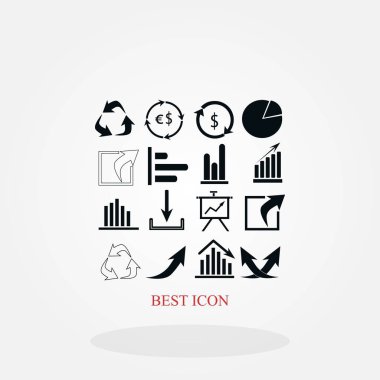 Grafik simge vektör, düz tasarım en iyi vektör simgesi