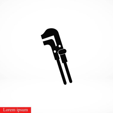 Anahtar tek renkli simgesini, düz tasarım en iyi vektör simgesi