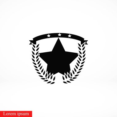 buğday vektör yıldız, düz tasarım en iyi vektör simgesi