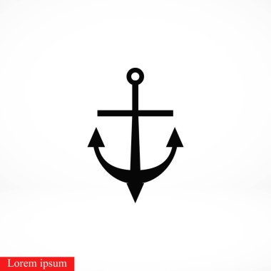 çapa simge vektör, düz tasarım en iyi vektör simgesi