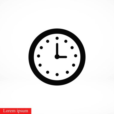 kol saati simge vektör, düz tasarım en iyi vektör simgesi