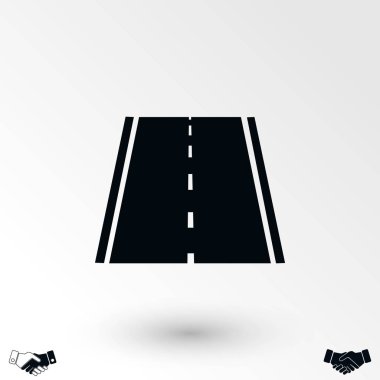 yol simgesi, vektör, düz tasarım en iyi vektör simgesi