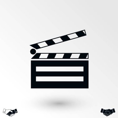 simgeler Sinematografi sinema simgesi, düz tasarım en iyi vektör simgesi ayarla