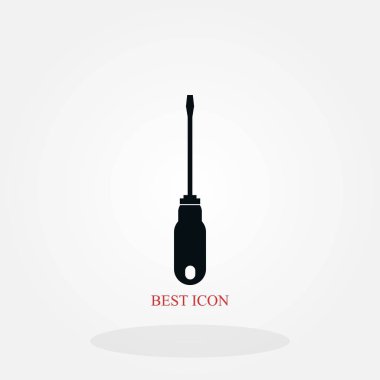 tornavida vektör simgesi, düz tasarım en iyi vektör simgesi