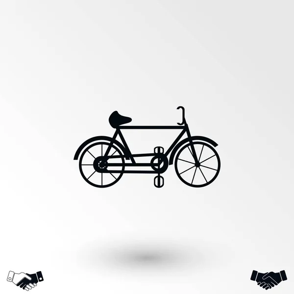 Icono Vector Bicicleta Diseño Plano Mejor Icono Vector — Archivo Imágenes Vectoriales