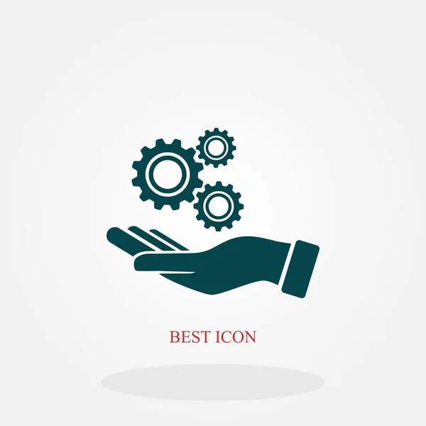 Installation and support icon, flat design best vector icon