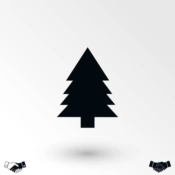 Icône Arbre Christmass Design Plat Meilleure Icône Vectorielle — Image vectorielle