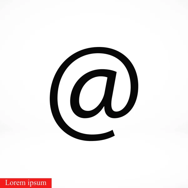 Mail Icône Vectorielle Design Plat Meilleure Icône Vectorielle — Image vectorielle