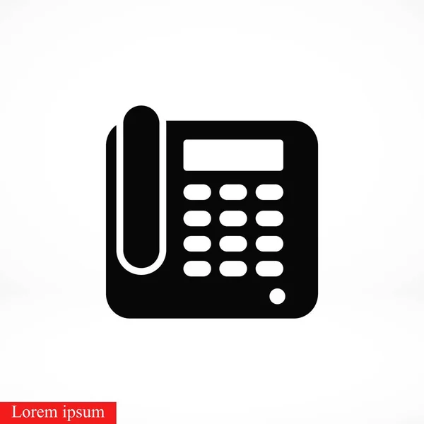 Irodai Telefon Ikon Lapos Design Legjobb Vektor Ikon — Stock Vector