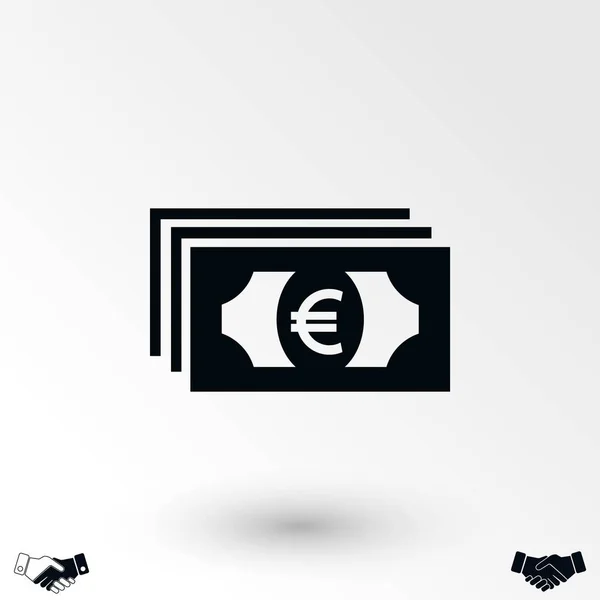 Euro Vector Pictogram Platte Ontwerp Beste Vector Pictogram — Stockvector