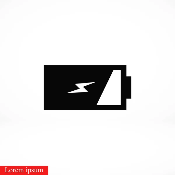 Battery Icon Vector Flat Design Best Vector Icon — Stock Vector